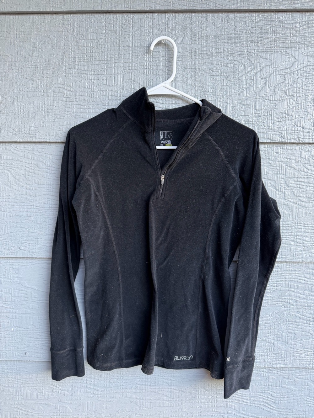 Burton Dryride 1/4 Zip Charcoal Grey Base Layer